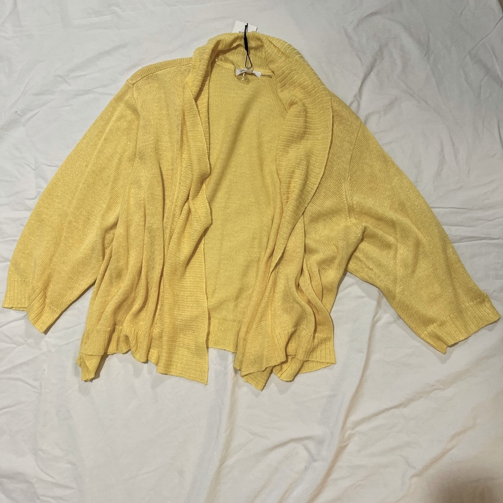 Yellow cardigan Calvin Klein
